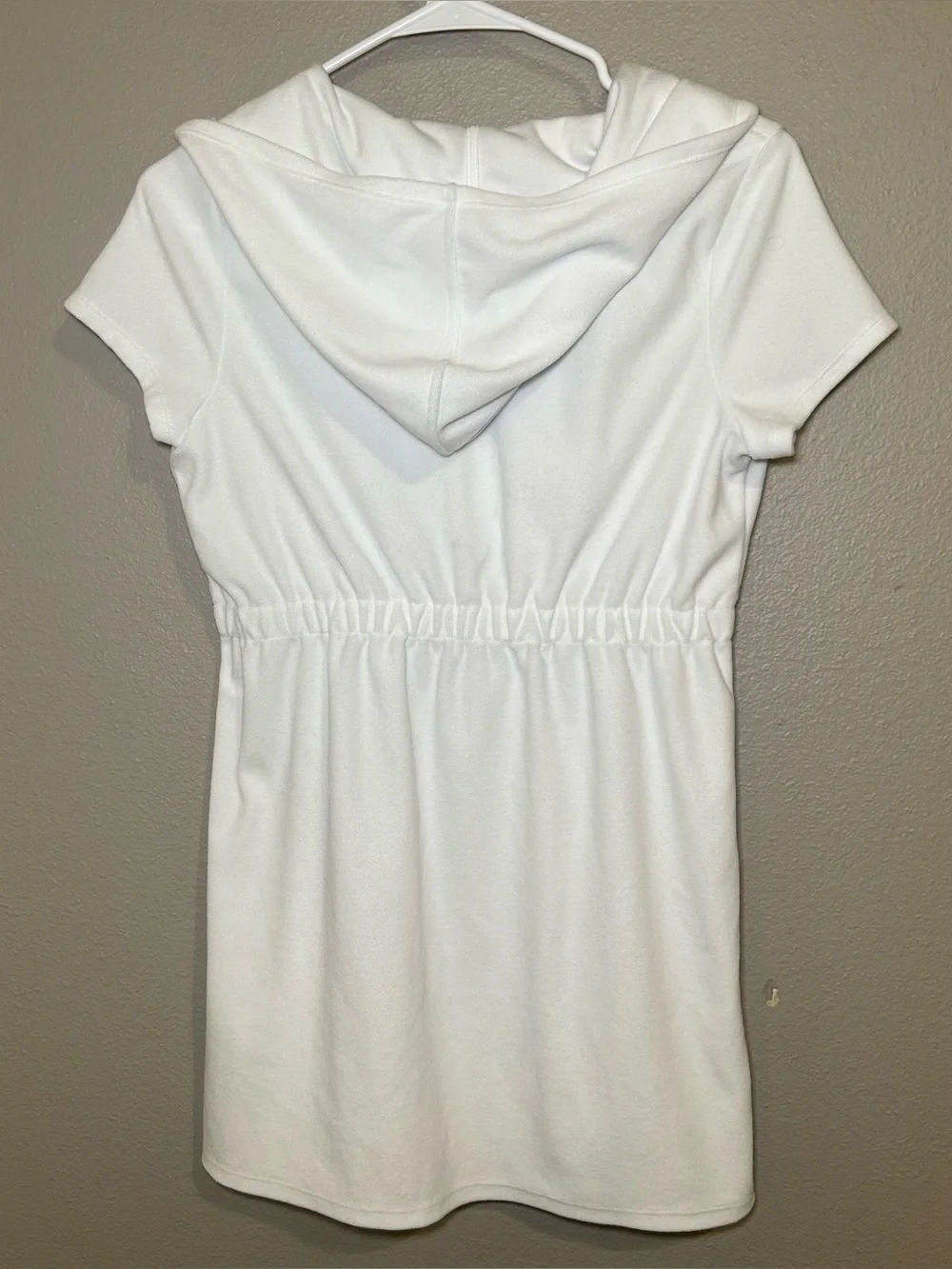Lilly Pulitzer Chaplin White Full Zip Hooded Swim Cover Up Girl’s Size XL 12-14